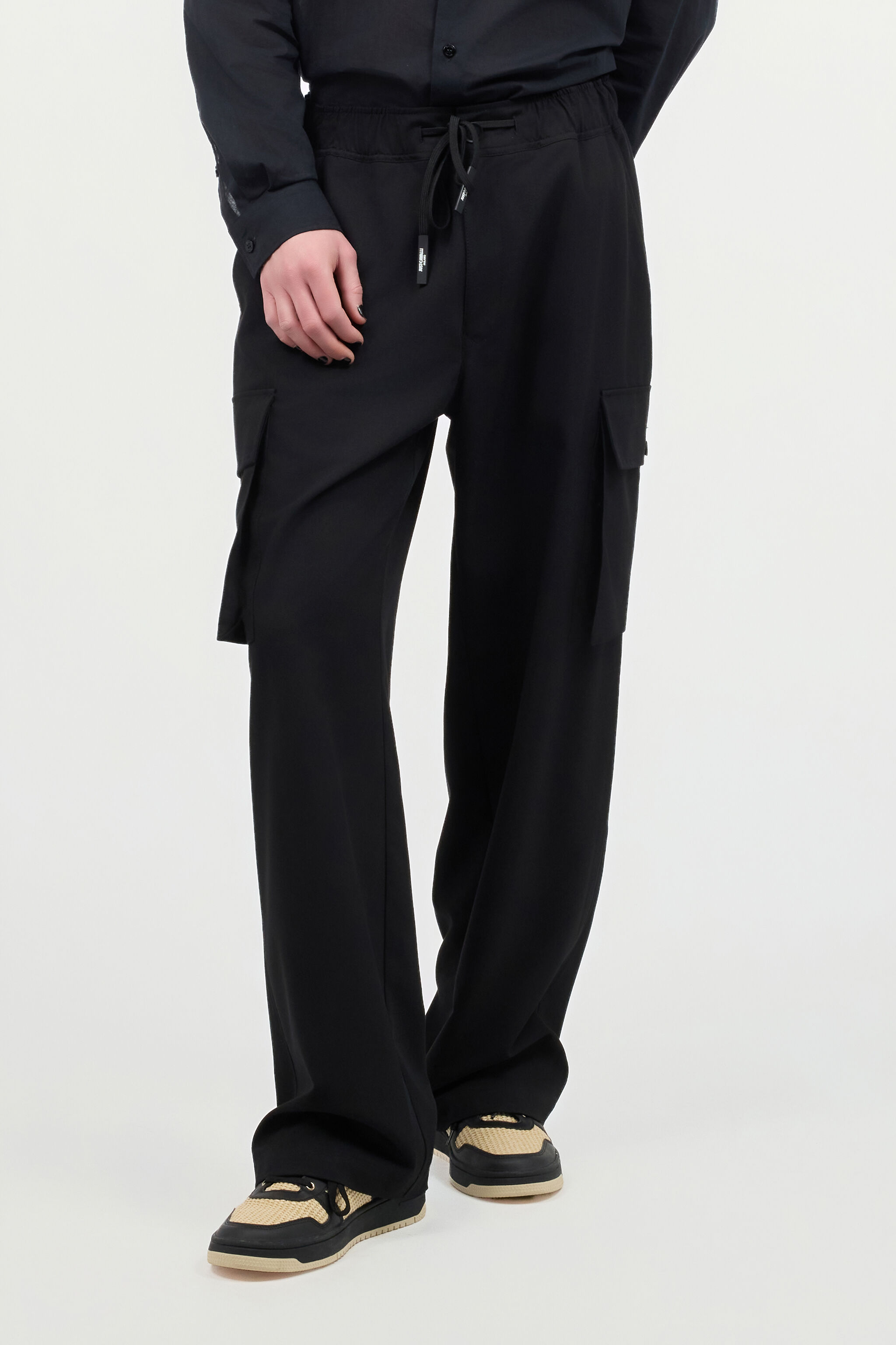 JC Pantalon Avec Poches Cargo Noir UFT003-UF017