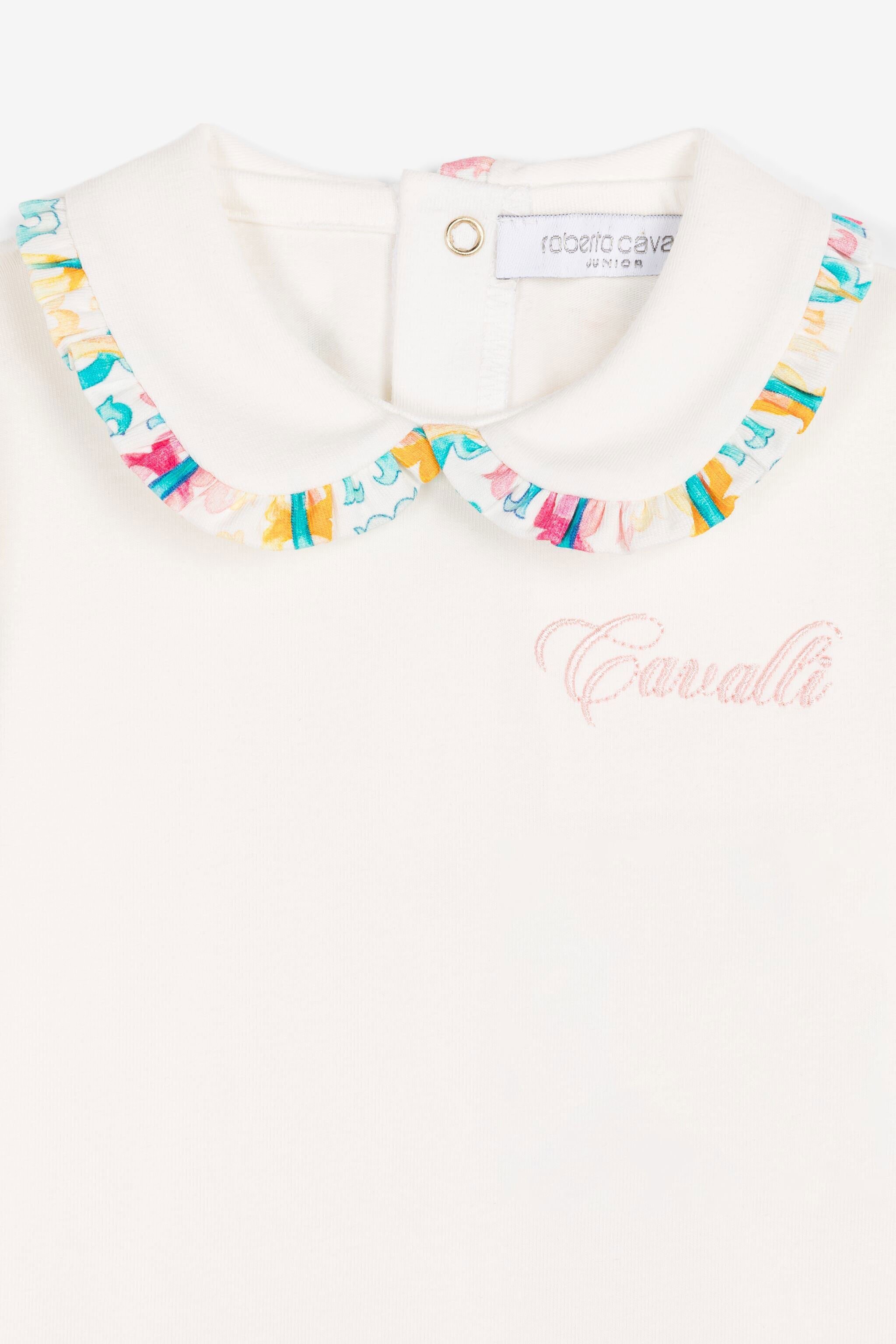 JU Monogram-print cotton babygrow set Light green QJT891-JV025