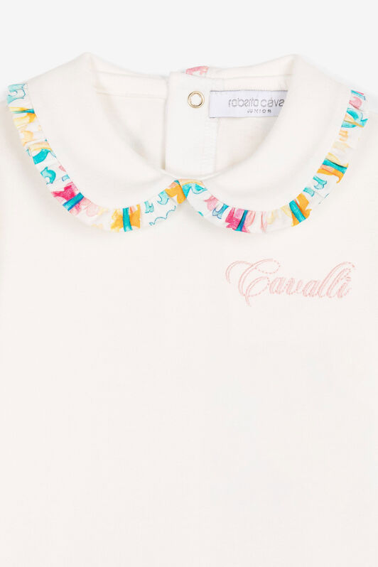 JU Monogram-print cotton babygrow set JU Monogram-print cotton babygrow set Light green QJT891-JV025