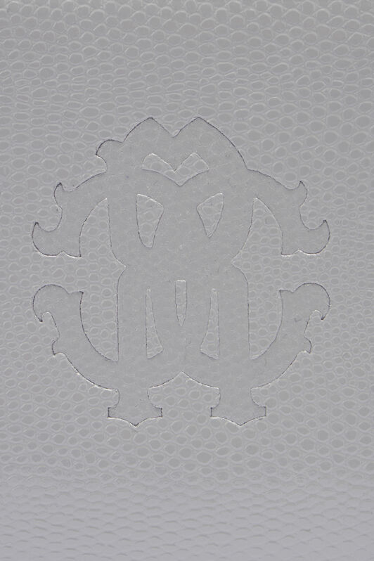RC Portafoglio in pelle con Monogram RC Grigio OOA00B-PZ015