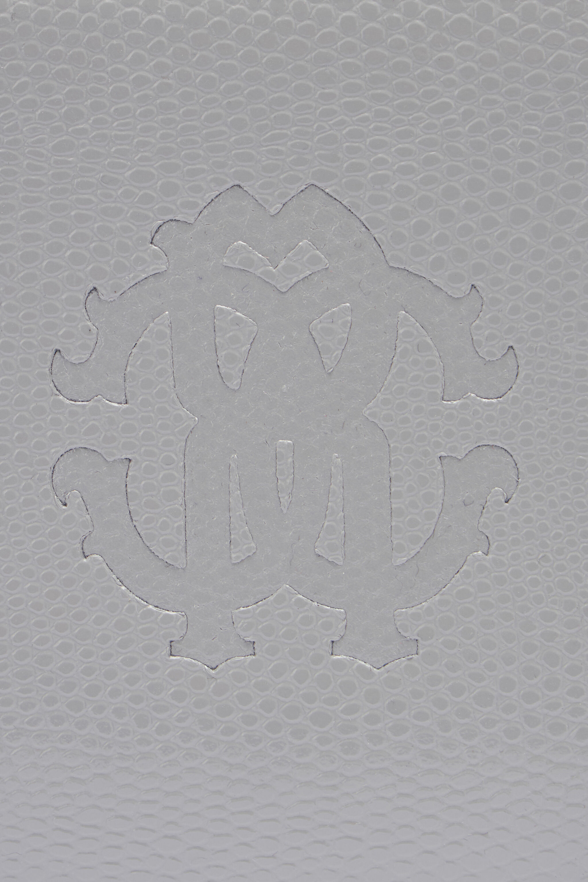 RC Portafoglio in pelle con Monogram RC Grigio OOA00B-PZ015