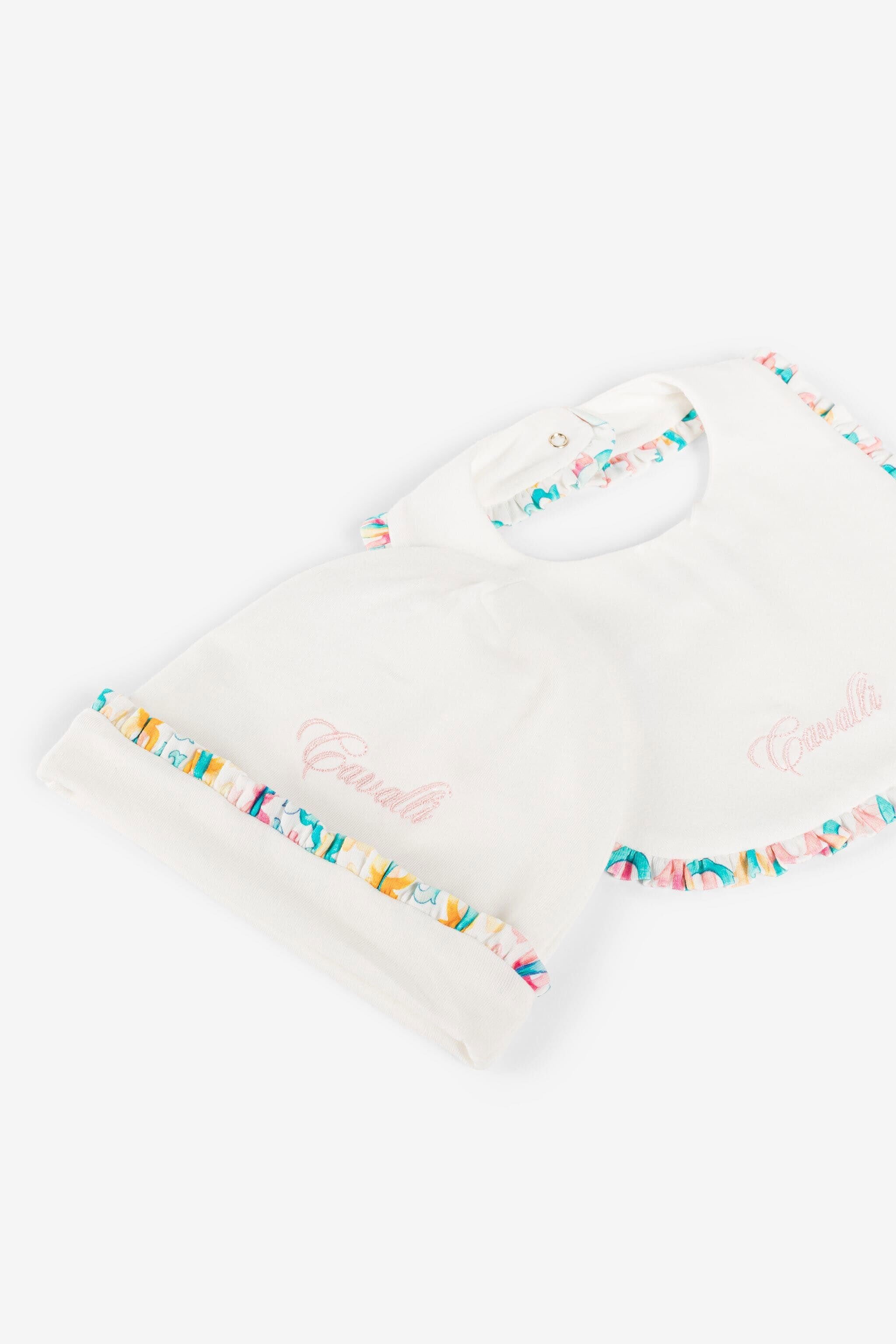JU Monogram-print cotton babygrow set Light green QJT891-JV025