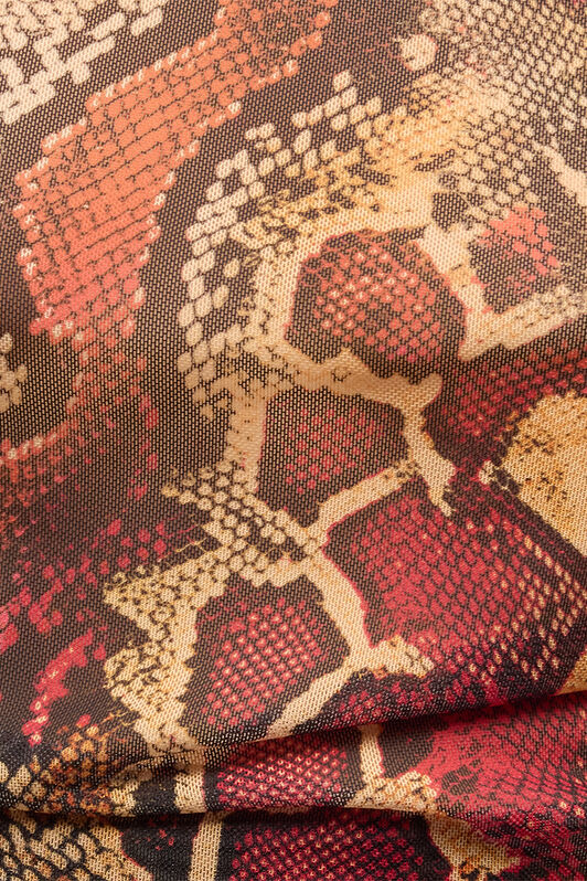 JC Pull À Imprimé Python Rouge UFT158-UF224