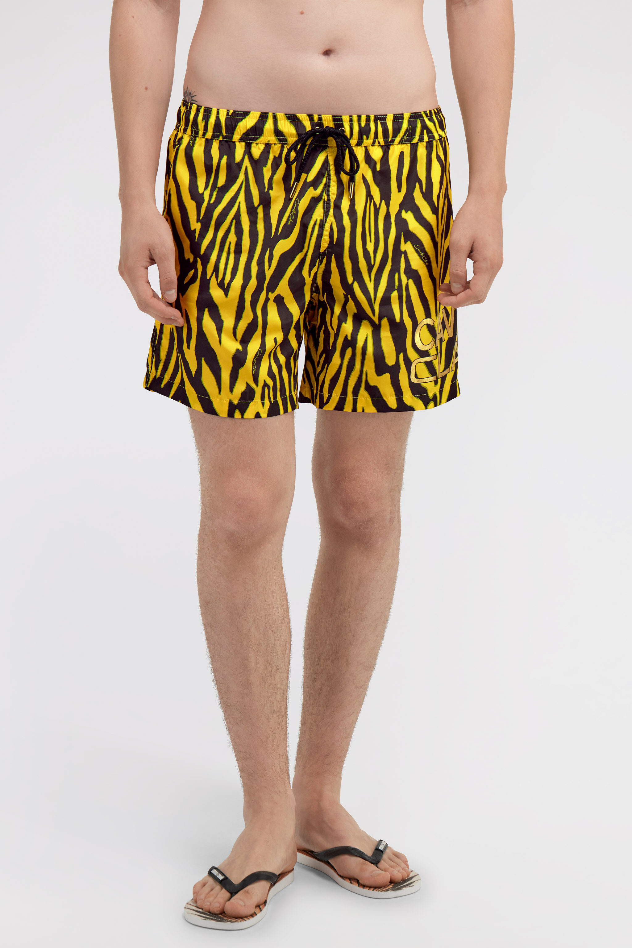 CL Badehose mit Zebra-Print Gelb SXH00A-5LN02
