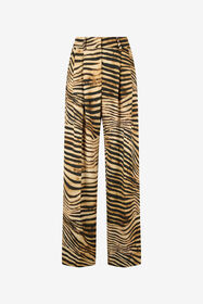 ${brand} Flowing Pants With Tiger Skin Print ${colorDescription} ${masterID}