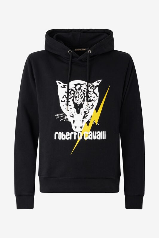 RC Black Sweatshirt with Jaguar and Lightning RC Black Sweatshirt with Jaguar and Lightning BLACK POT69B-CF052