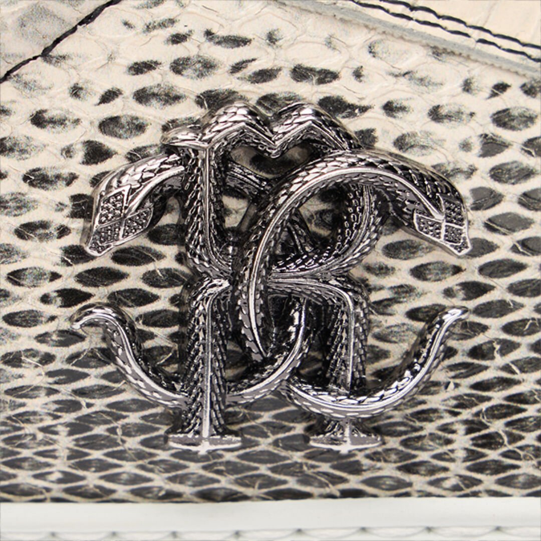 RC Sneakers With Cobra Print Ivory URS063-PZU07