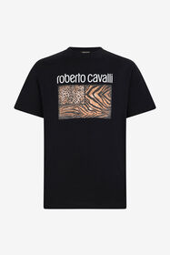 ${brand} Animal print T-shirt with logo ${colorDescription} ${masterID}