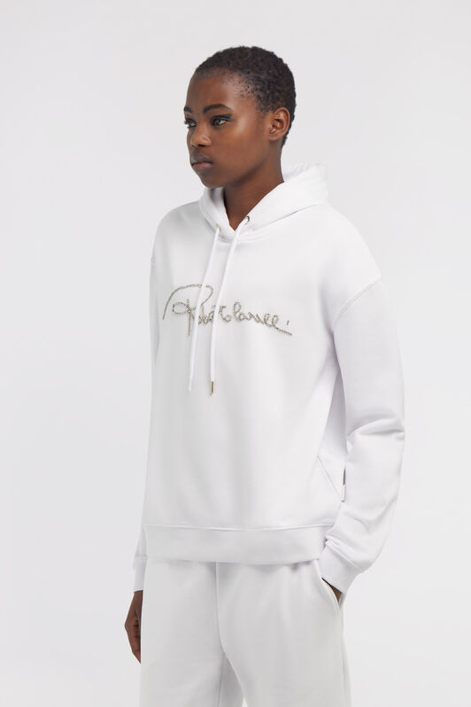 RC Sweatshirt with signature Blanc NOT68D-CF052