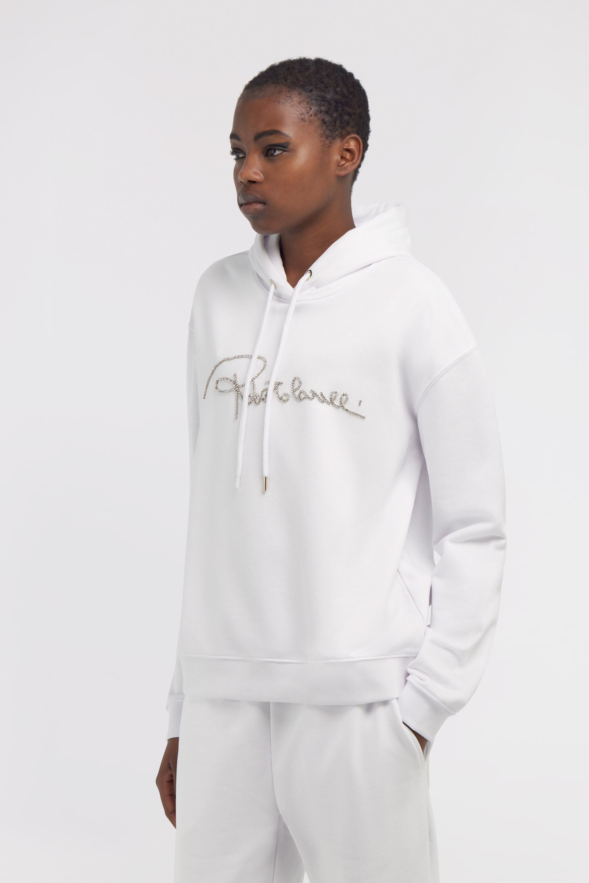 RC Sweatshirt with signature Blanc NOT68D-CF052