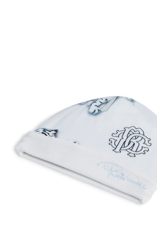 JU Funny Tiger print babygrow BABYBLUE/MILKY/BLACK IJT852-JFQ60