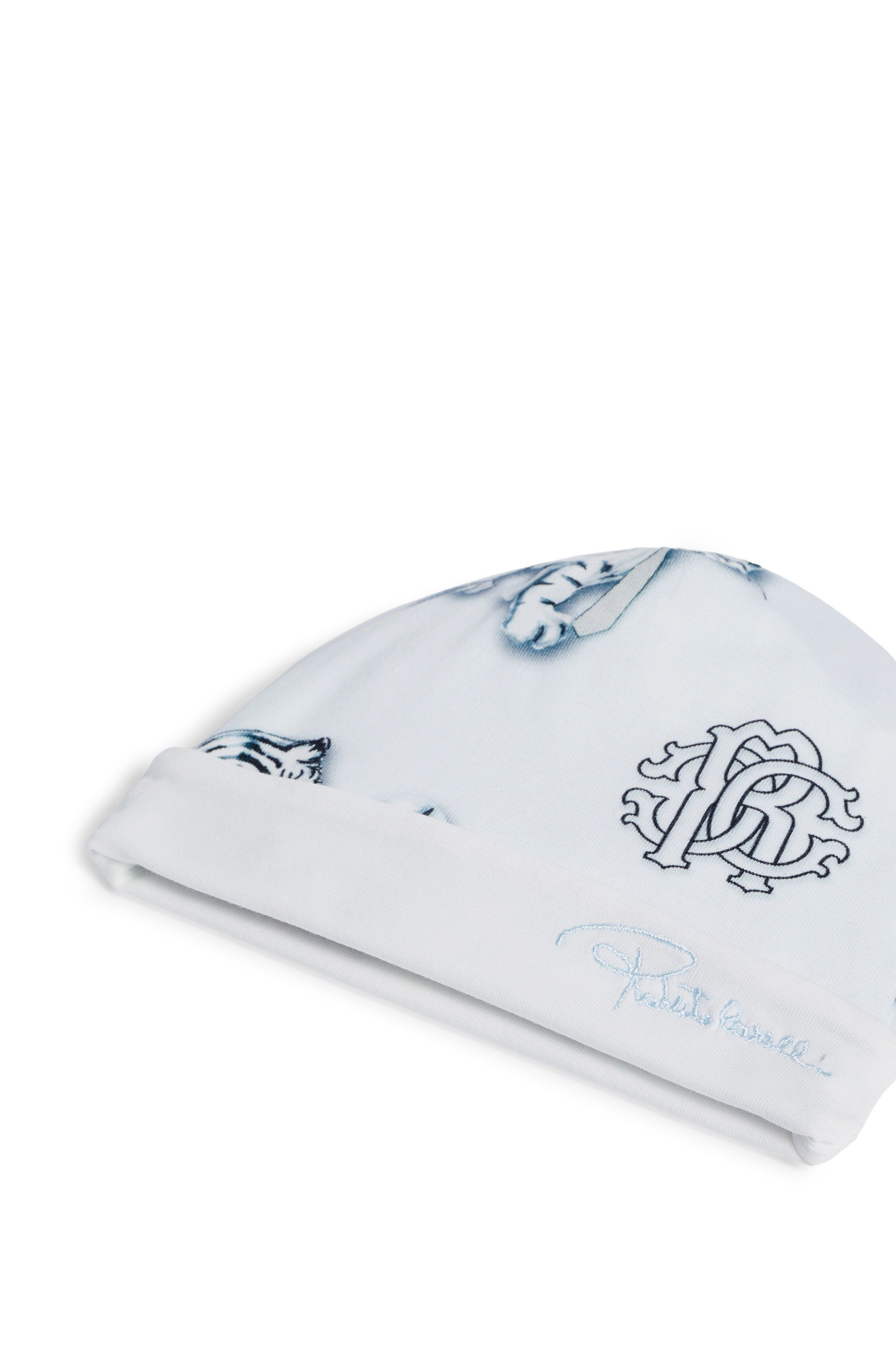 JU Funny Tiger print babygrow BABYBLUE/MILKY/BLACK IJT852-JFQ60