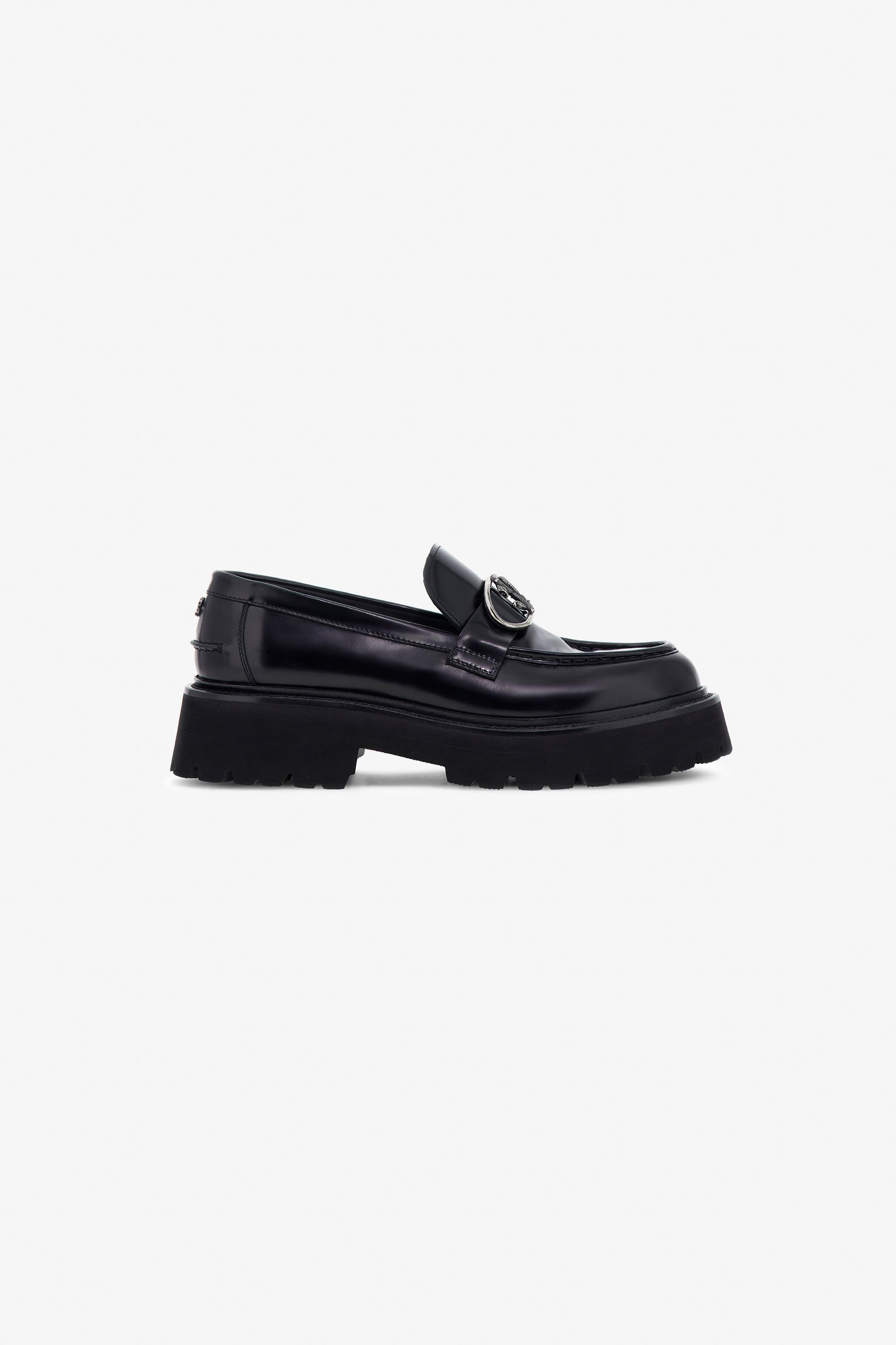 RC Loafers with RC logo Black TRS020-PZAB1
