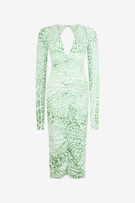 RC Jaguar Mint Print Midi Dress PISTACHIO GREEN XQT123-LNT23