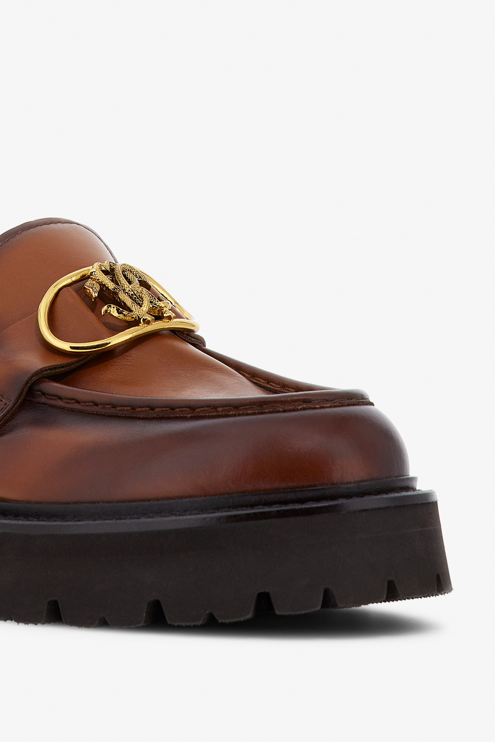 RC Leather Loafers Brown TRS020-PZ03A