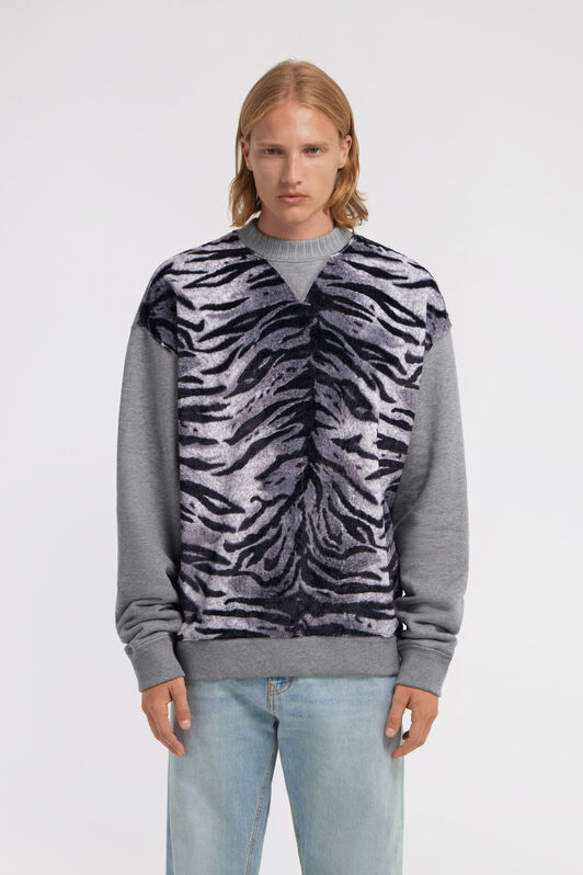 RC Zebra print sweatshirt Gray TRT68D-CF050