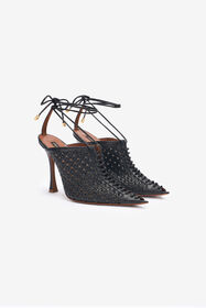 ${brand} Black Woven Lace-Up Sabot ${colorDescription} ${masterID}