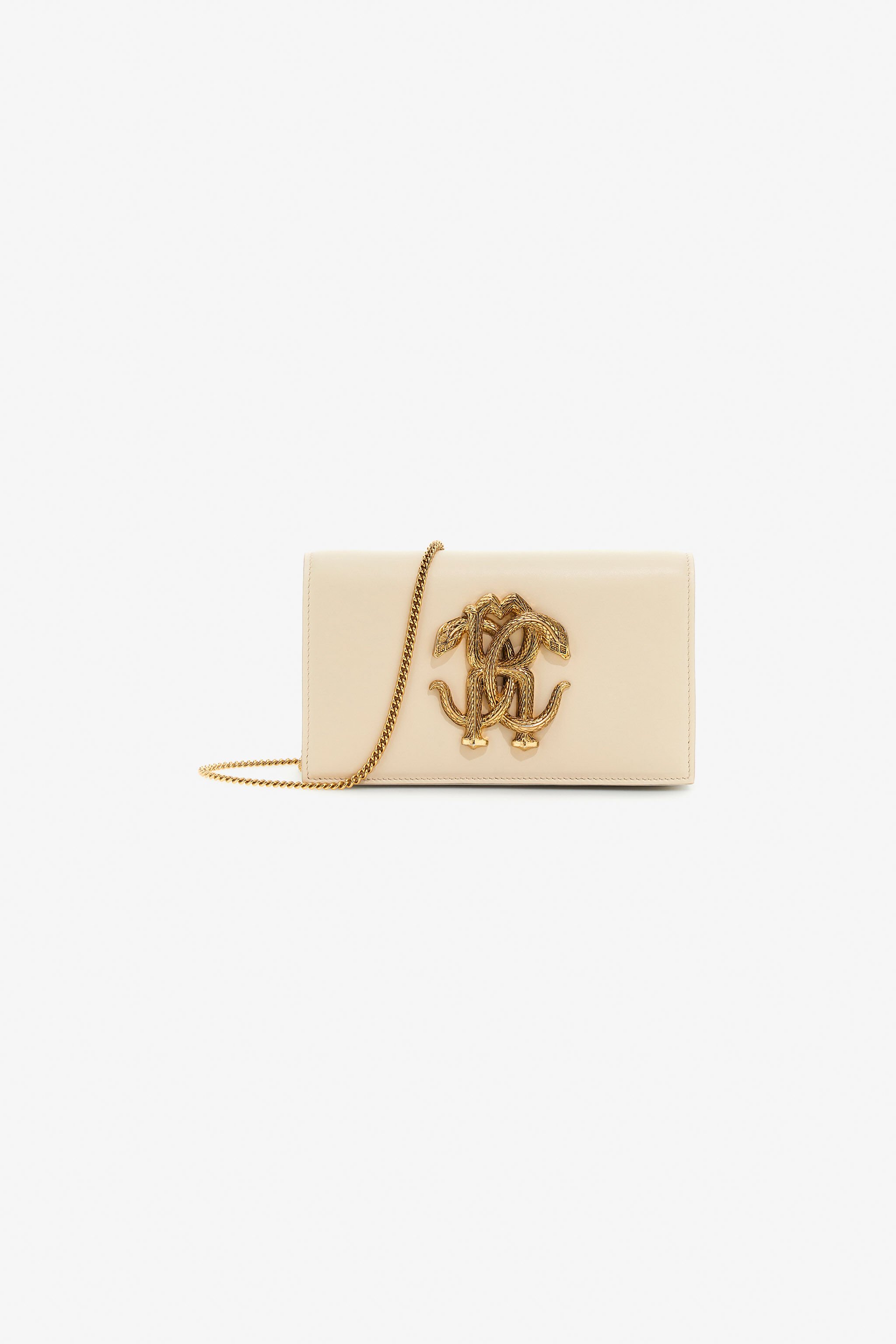 RC Shoulder bag with Monogram Mirror Snake Ivory SKB112-PZ172