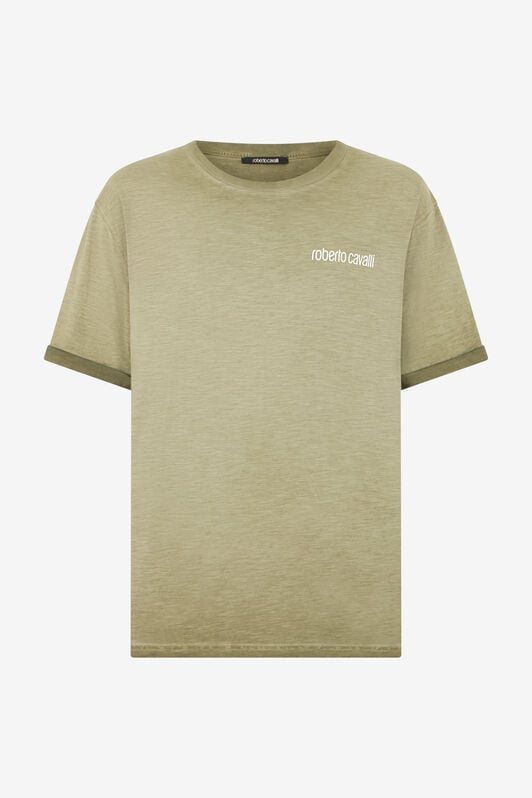 RC Green T-Shirt with Back Snake Print RC Green T-Shirt with Back Snake Print MILITARY GREEN SOT60B-JD005