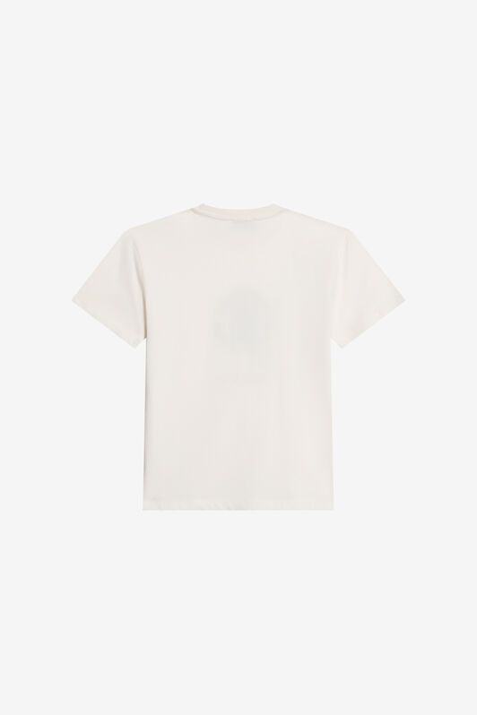 JU Weißes Baumwoll-T-Shirt mit Logo OFF_WHITE WJT62B-JD005