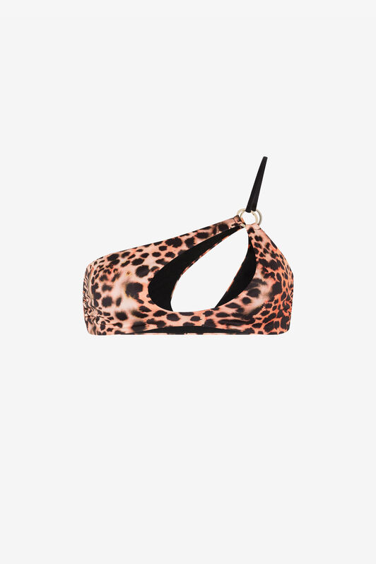 RC Murena Print Swimsuit Bikini Top Orange QKW00C-LNF49