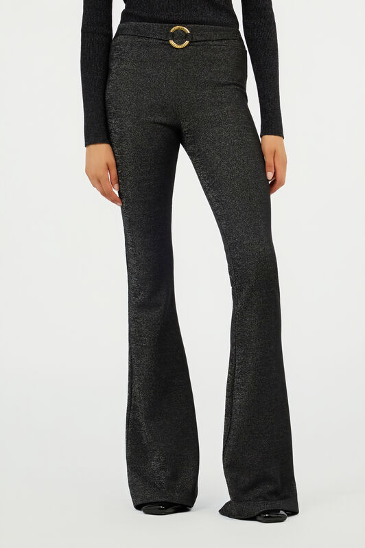 JC Black Trousers With Snake Buckle JC Black Trousers With Snake Buckle BLACK VFS013-VF271