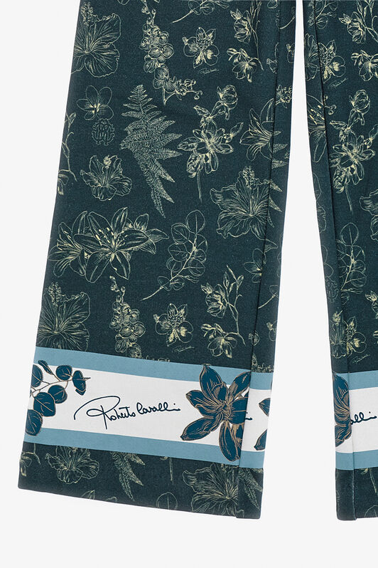 JU Pantaloni stampa floreale BLUE TJT22I-5OM08