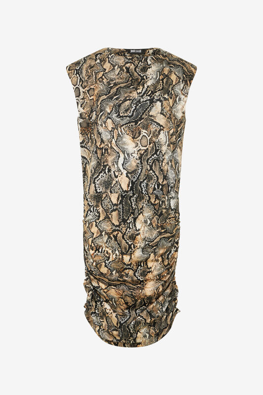 JC Mini Dress With Python Print 716 MARZAPAN + 738 C UFT160-UF226