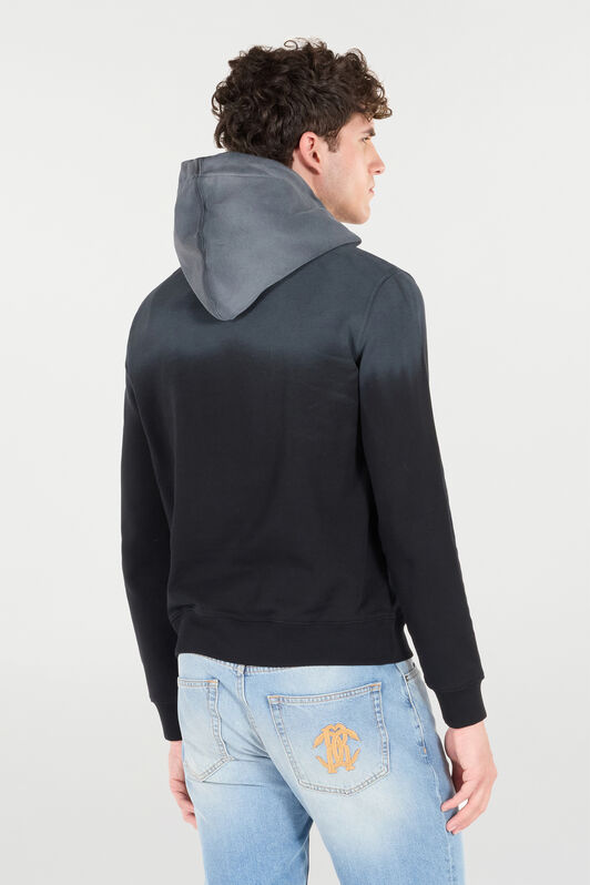 JC Hooded Sweatshirt With JC Monogram Black TFS012-TF178