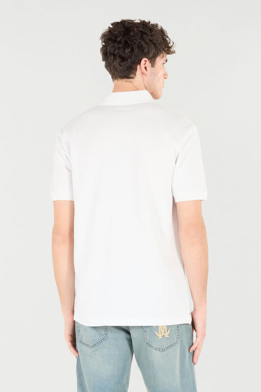 RC Polo With RC Monogram And Logo Embroidery White POT64A-KB001