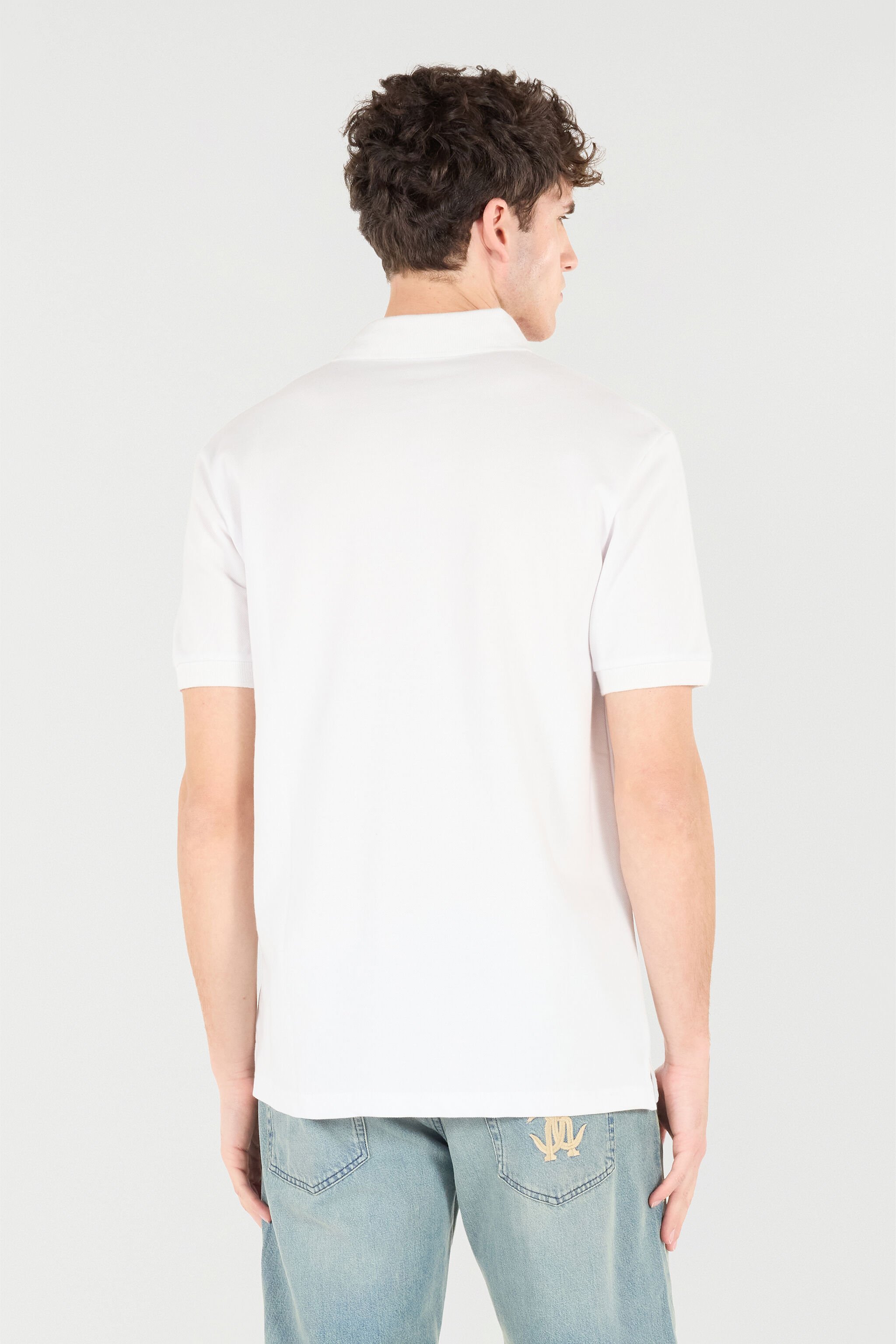 RC Polo With RC Monogram And Logo Embroidery White POT64A-KB001