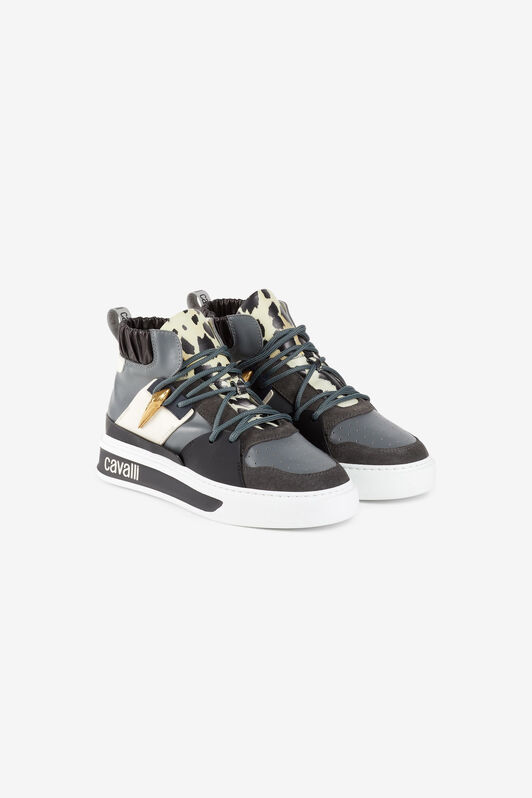 RC Tiger Tooth Panelled Hi-Top Sneakers ST.SICILY/MIX/ORO OKS015-PZA94