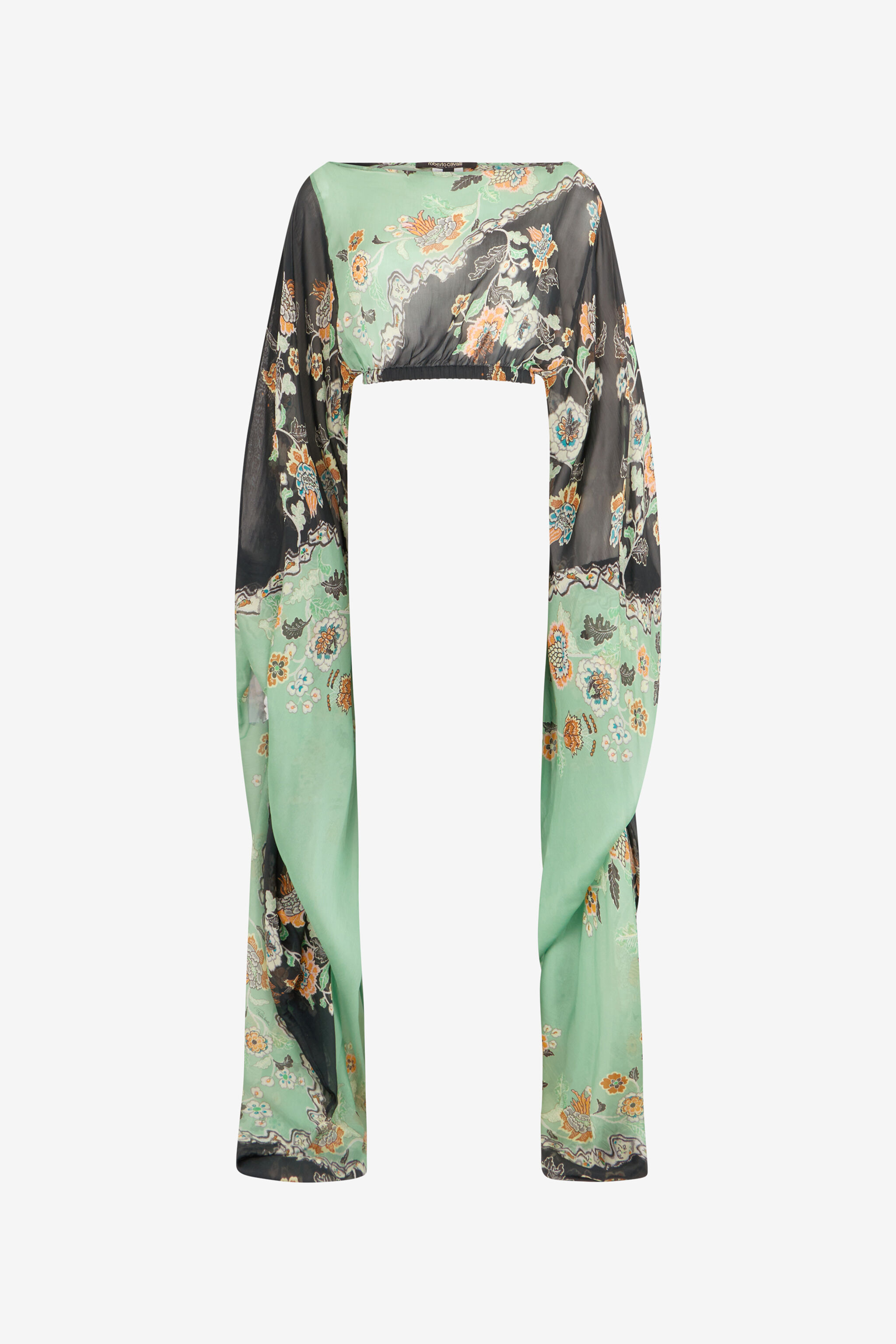 RC Strand-Top mit Kimono-Print GREEN/BLACK XQW040-HNT25