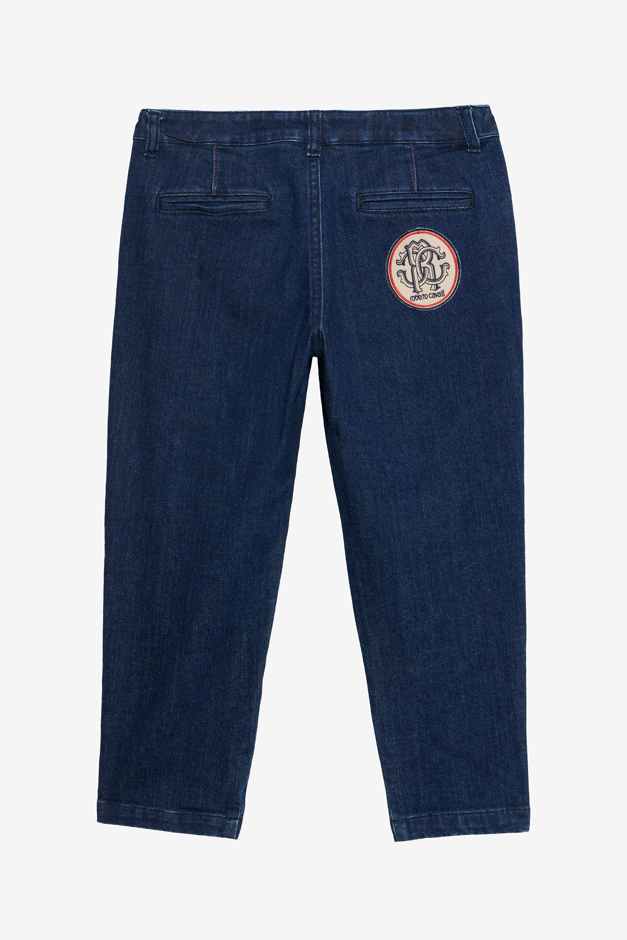 JU Medium Blue Capri Jeans in Stretch Denim MEDIUM BLUE VJJ22A-DS015