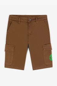 JU RC Monogram-Print Cargo Shorts Brown RJT225-CE035