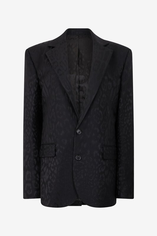 RC Black Jacquard Tailored Jacket BLACK XNT406-TJ033