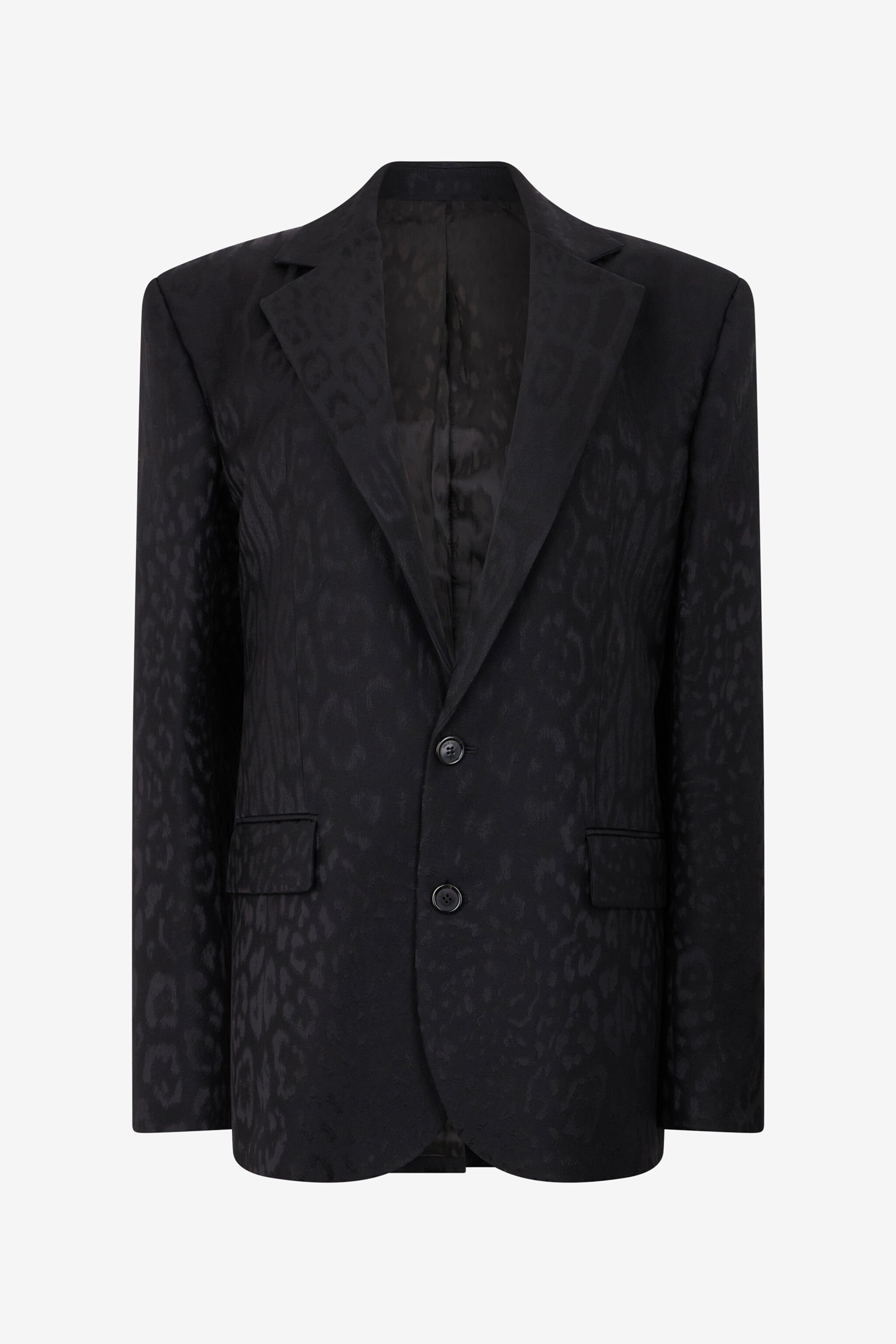 RC Black Jacquard Tailored Jacket BLACK XNT406-TJ033