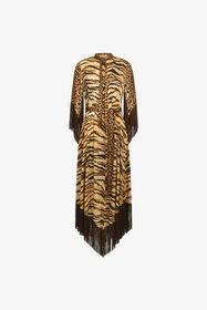 ${brand} Leopard-print fringe dress ${colorDescription} ${masterID}