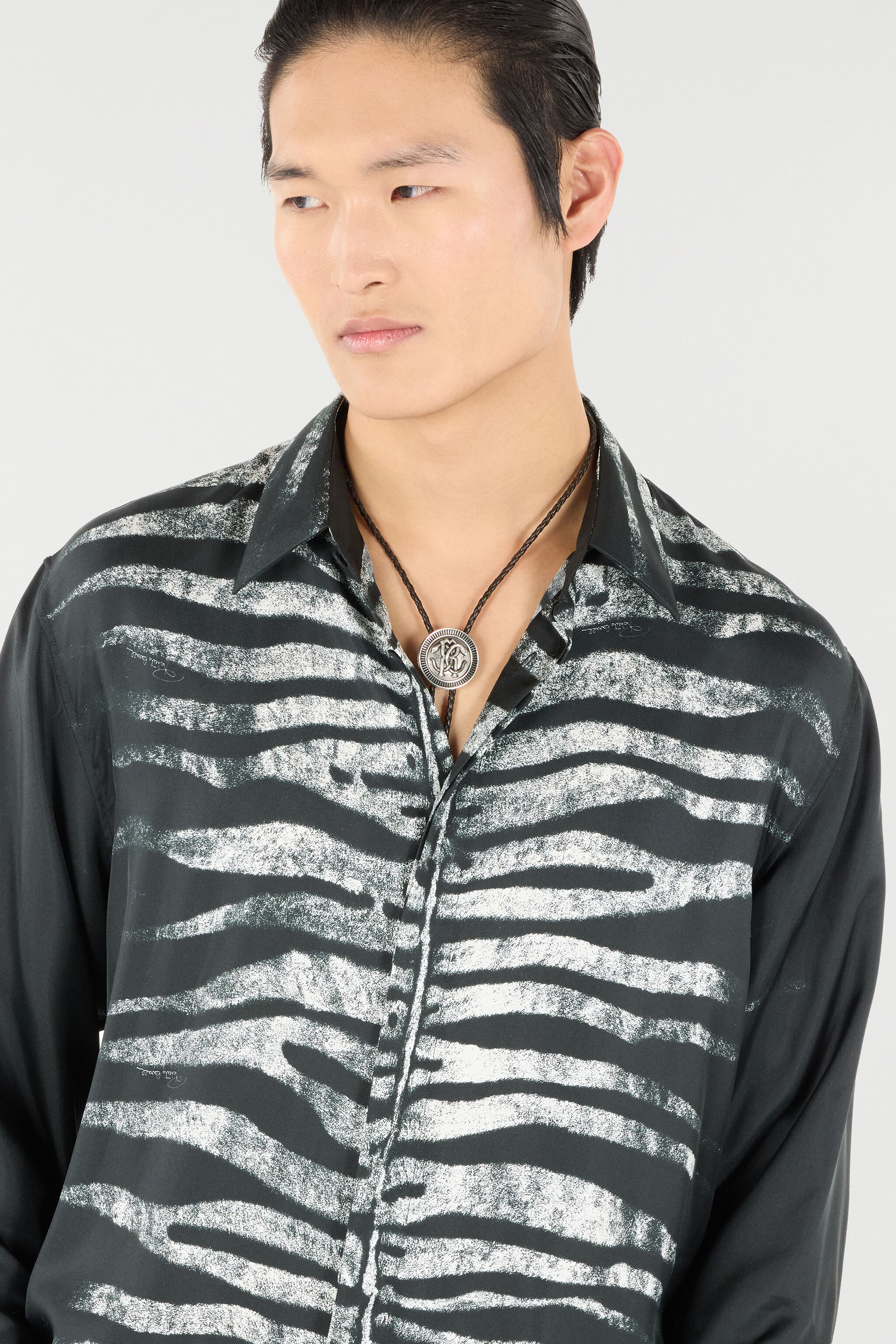 RC Zebra-Print Shirt Black/White URT714-4QN50