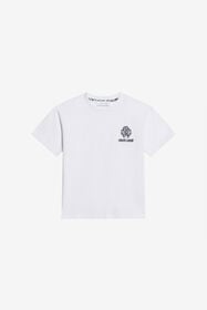 JU Weißes Baumwoll-T-Shirt Mit Logo-Print OPTICAL WHITE WJT61C-JD001