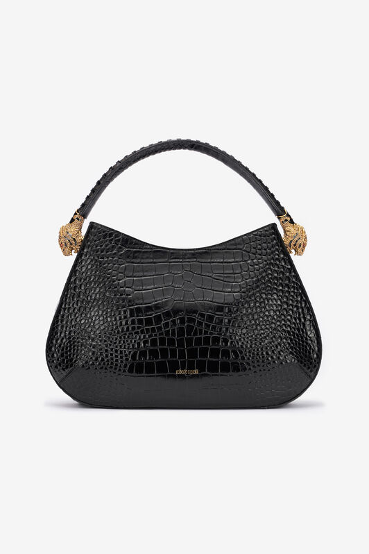 RC Hobo Roar Bag Mit Kroko-Print Schwarz TKB022-PZ975