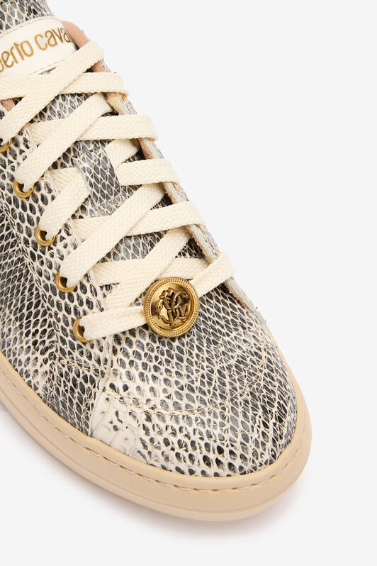 RC Sneakers With Cobra Print Black/White UKS034-PZ581