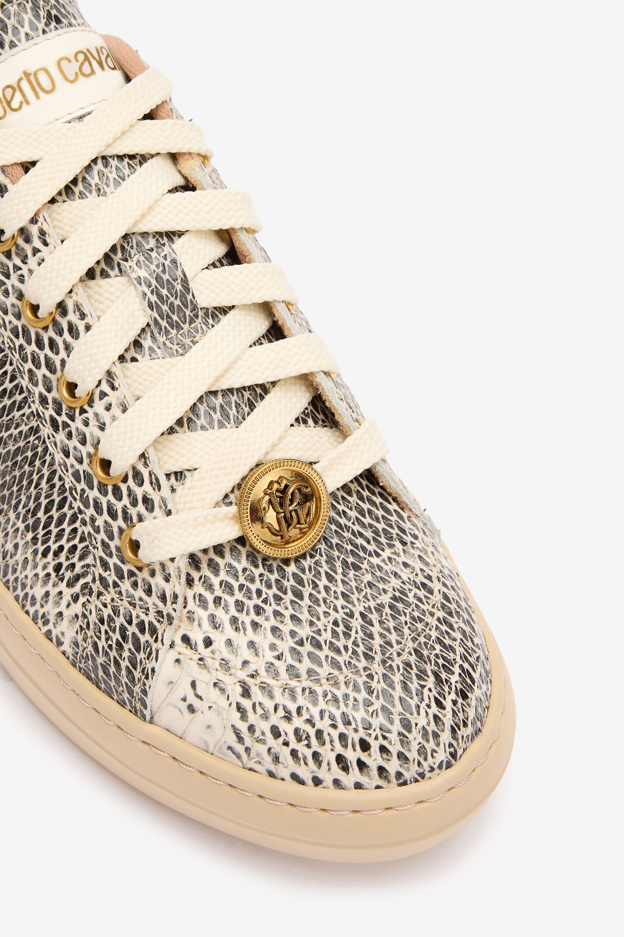 RC Sneakers With Cobra Print Black/White UKS034-PZ581