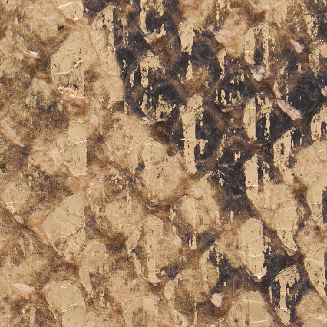 RC Cintura Con Motivo Python Dorato E Fibbia Serpente GOLD WWC002-PZS01