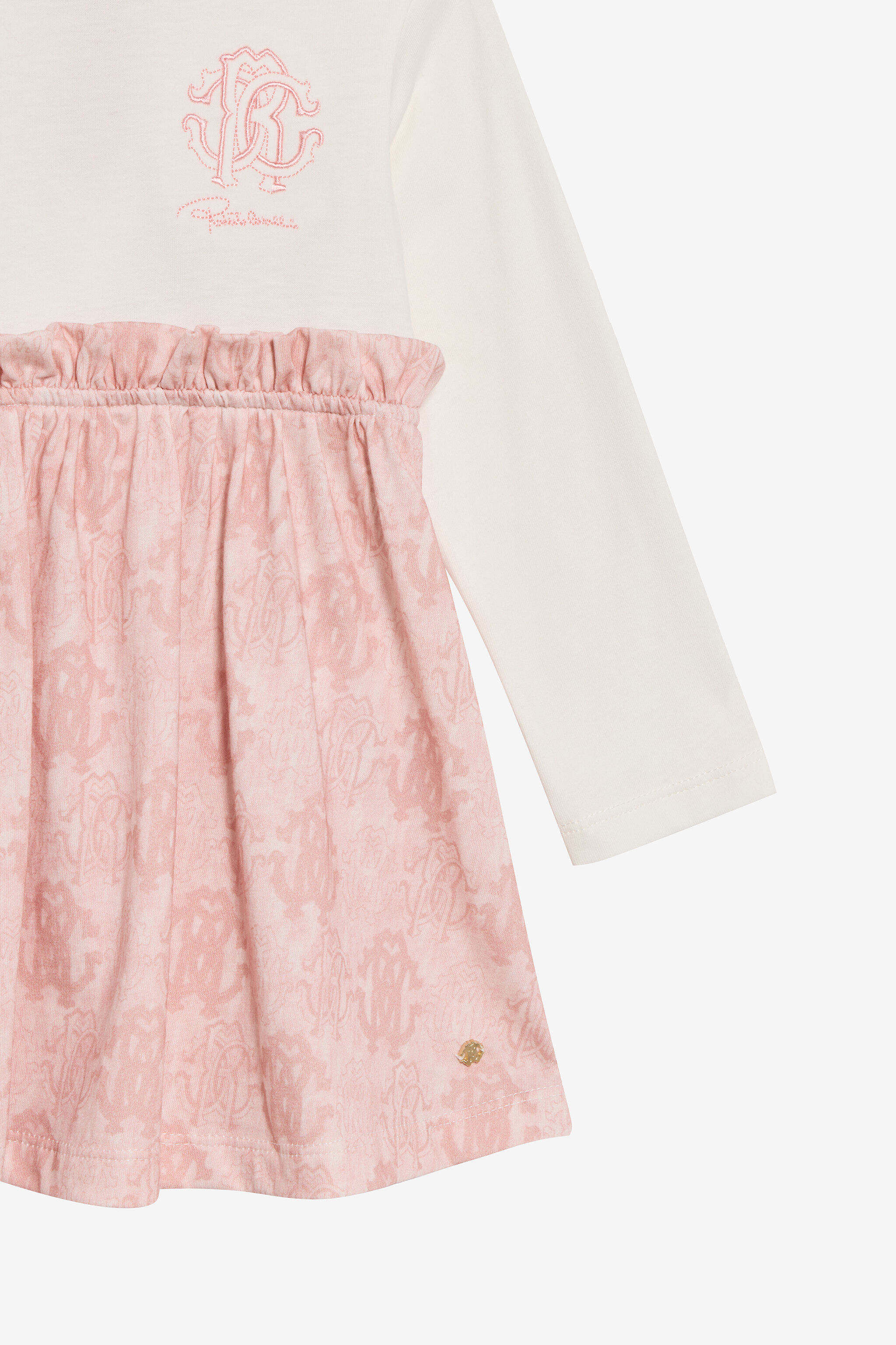 JU Monogram RC Print Cotton Dress MILKY WHITE TJT106-JD001