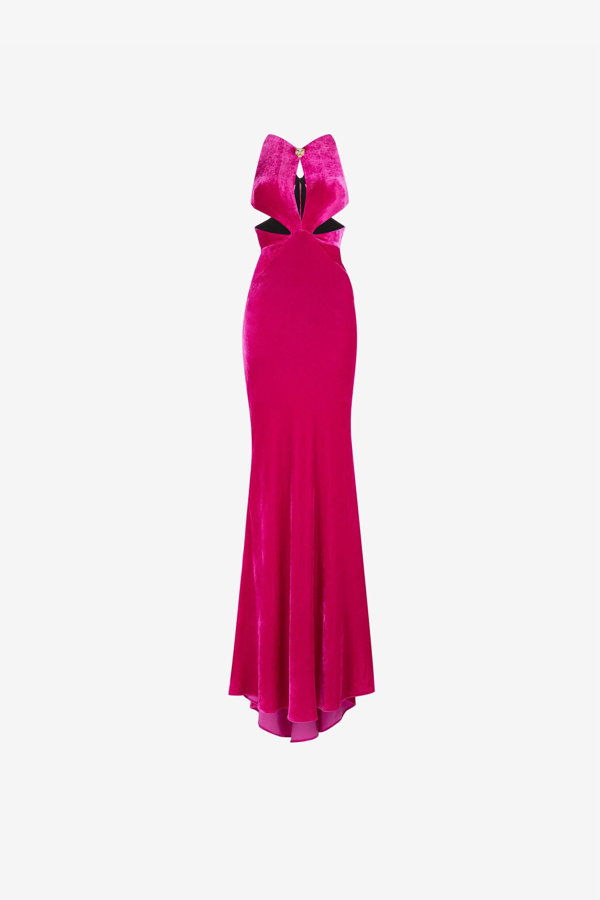 RC Samtkleid mit Pantherkopf Rot QKT133-VL067