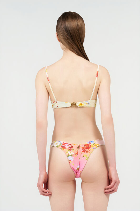 RC Slip Bikini Stampa Miami Flowers GREEN/FUCHSIA WQW002-HVR39