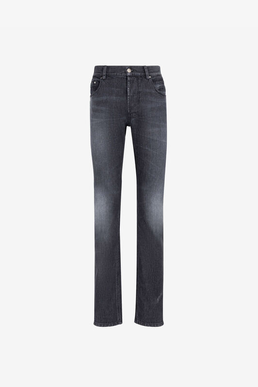 RC Jean slim à motif Mirror Snake brodé Noir RRJ251-DS003