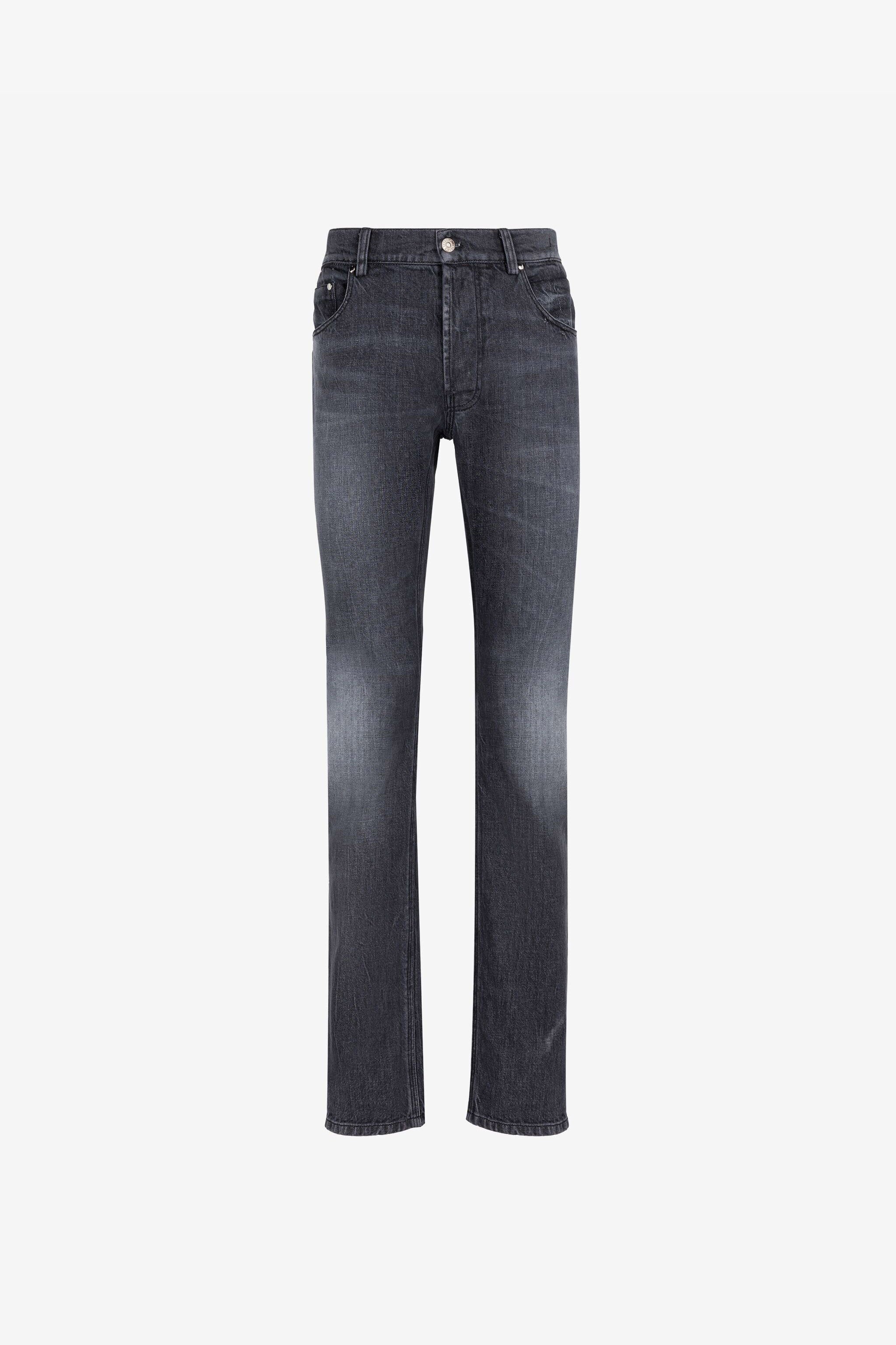 RC Jean slim à motif Mirror Snake brodé Noir RRJ251-DS003