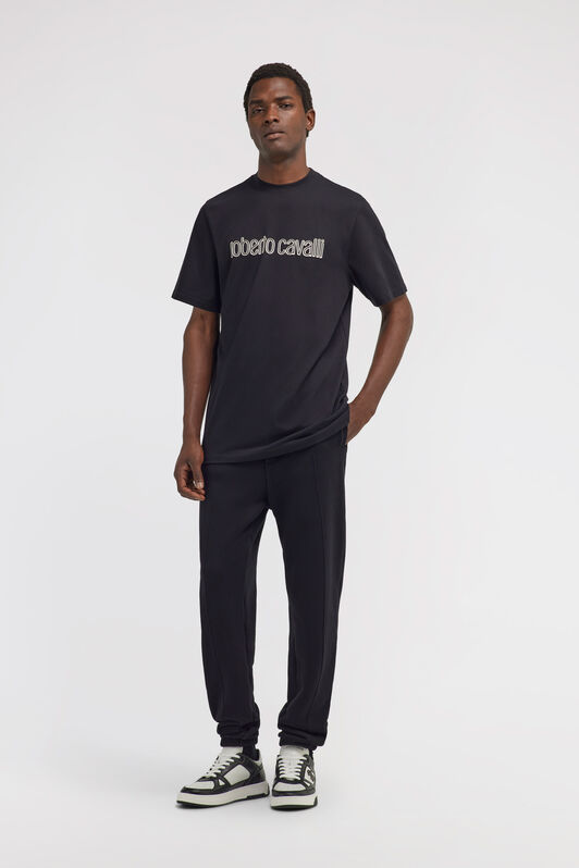 RC Roberto Cavalli Logo T-Shirt Black TRT61B-JD060